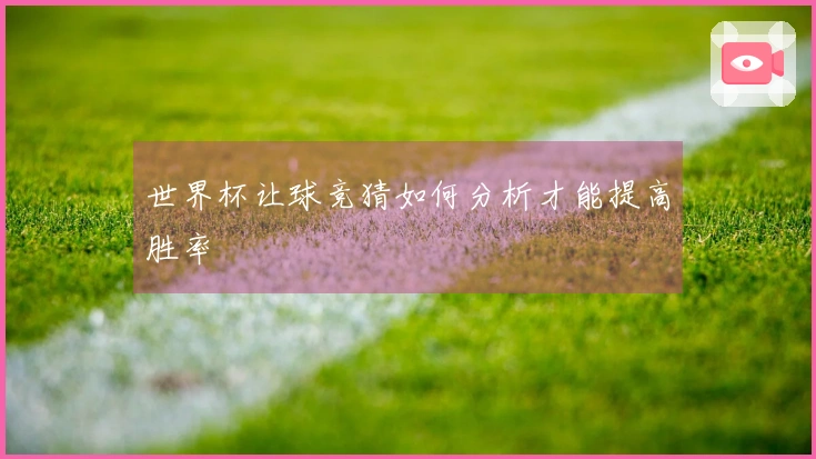 世界杯让球竞猜如何分析才能提高胜率